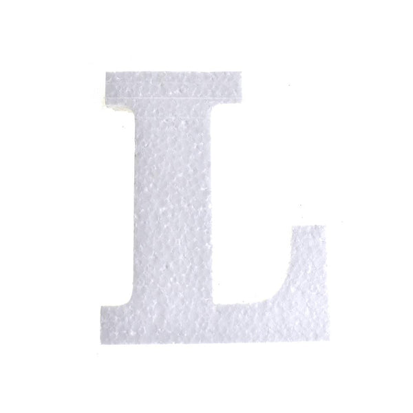Craft Styrofoam Letter Cut Out "L", 4-3/4-Inch, 12-Count