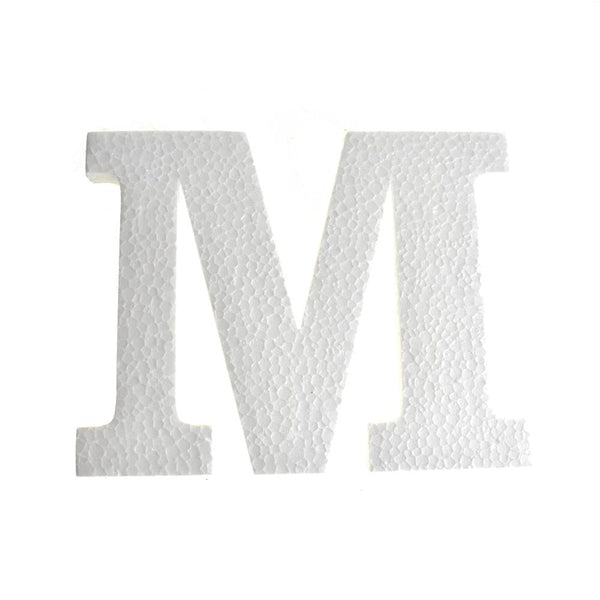 Craft Styrofoam Letter Cut Out "M", 4-3/4-Inch, 12-Count