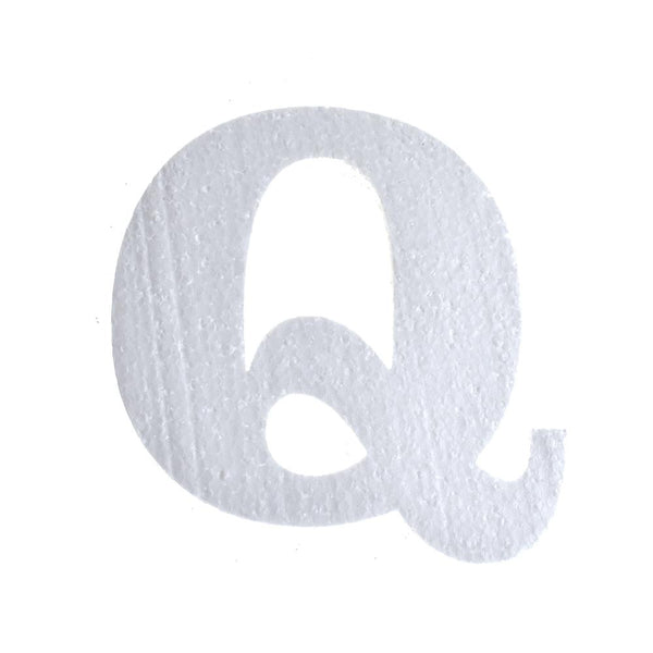 Craft Styrofoam Letter Cut Out "Q", 4-3/4-Inch, 12-Count