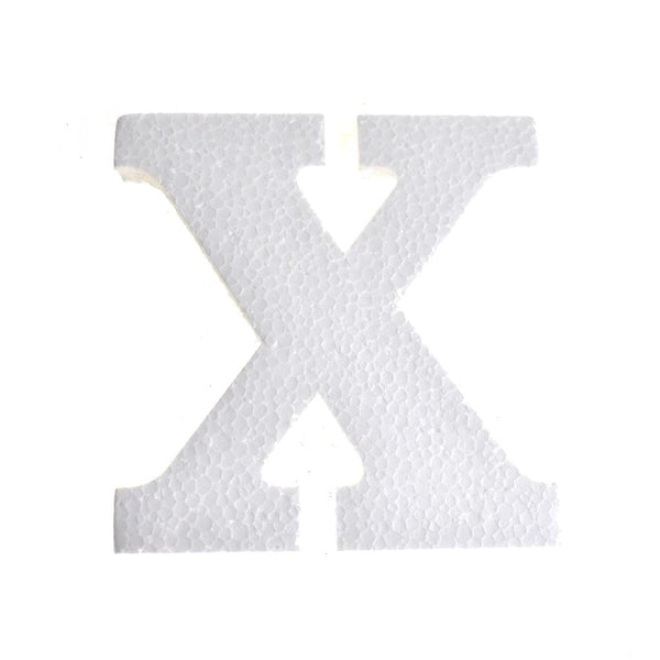 Craft Styrofoam Letter Cut Out "X", 4-3/4-Inch, 12-Count