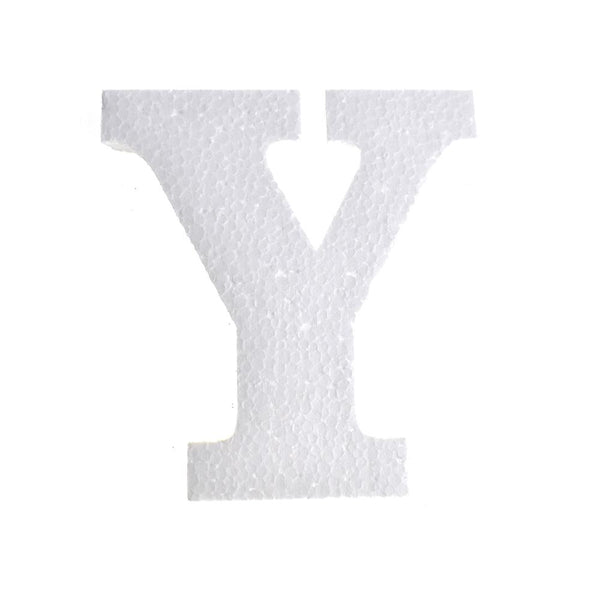 Craft Styrofoam Letter Cut Out "Y", 4-3/4-Inch, 12-Count