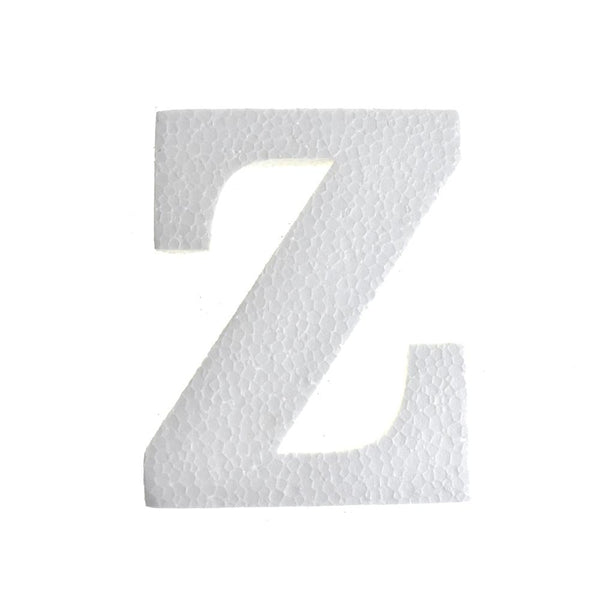 Craft Styrofoam Letter Cut Out "Z", 4-3/4-Inch, 12-Count