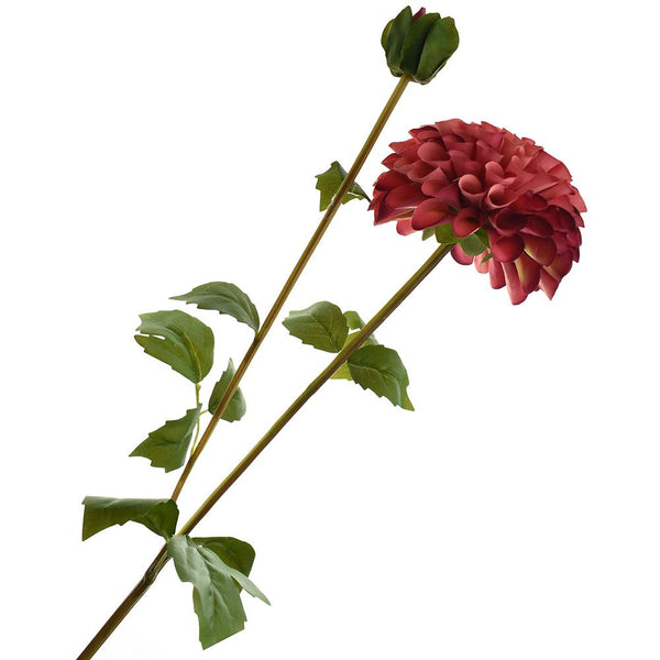 Artificial Fully Blossomed Dahlia Pick, 31-1/2-Inch, Rose