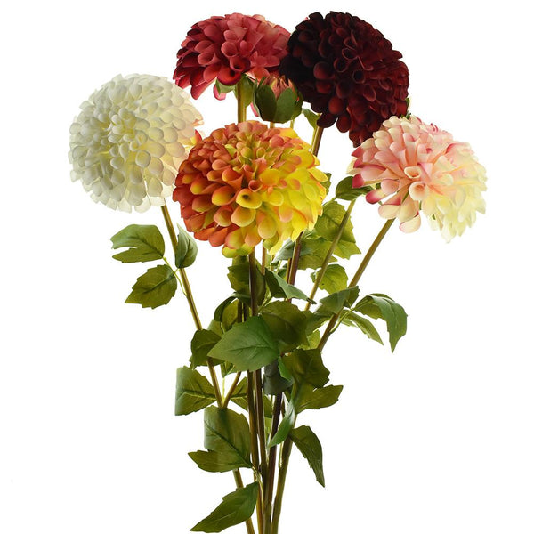 Artificial Fully Blossomed Dahlia Pick, 31-1/2-Inch