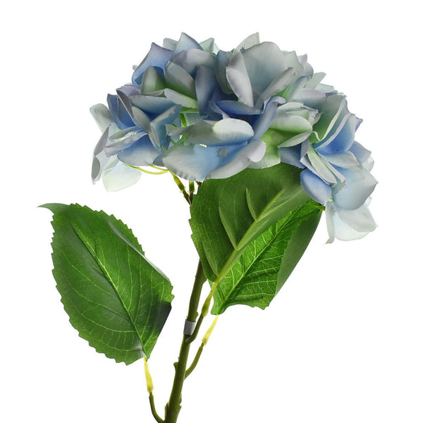 Artificial Hydrangea Spray, Blue, 22-1/2-Inch
