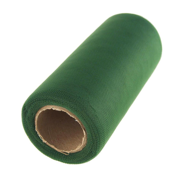 Premium American Tulle Spool Roll, Made in the USA, 6-Inch, 25 Yards, Forest