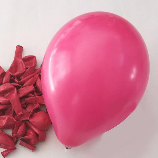 Latex Balloons Party Supplies, 12-Inch, 12-Piece, Fuchsia
