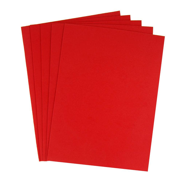 Plain EVA Foam Sheet, 11-1/2-Inch x 8-1/2-Inch, 4-Piece, Red