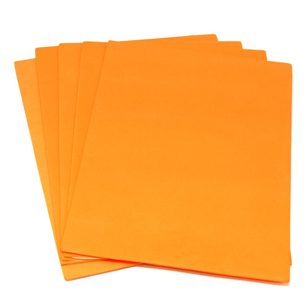 Plain EVA Foam Sheets, 9-Inch x 12-Inch, 5-Piece, Orange