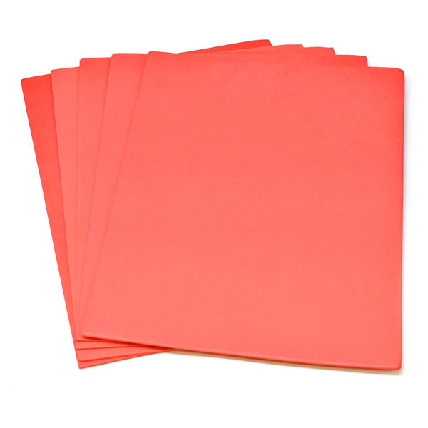 Plain EVA Foam Sheets, 9-Inch x 12-Inch, 5-Piece, Red