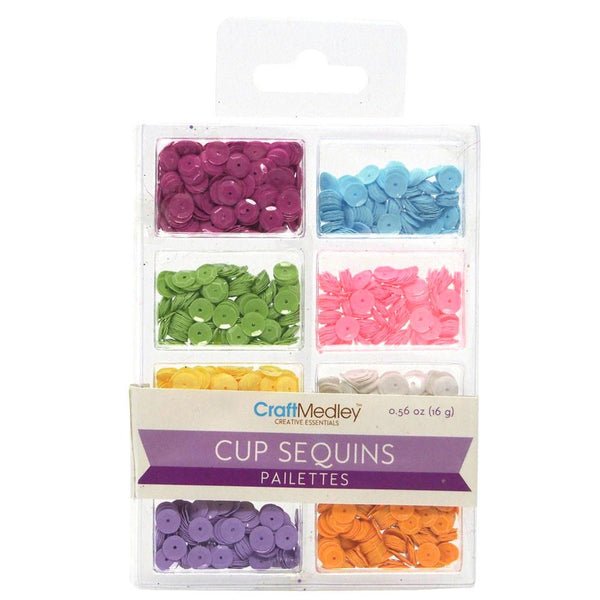 Loose Cup Sequins Palettes, Baby, 6mm, 16-gram