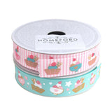 Ice Cream Sundae Grosgrain Ribbon, 7/8" X 10 yards