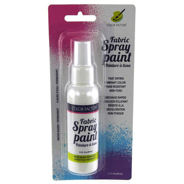 Fabric Color Spray Paint, 59mL, 5-Inch, White