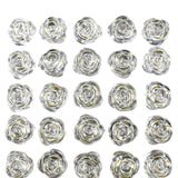 Rose Shaped Rhinestone Stickers, 9/16-Inch, 45-Count