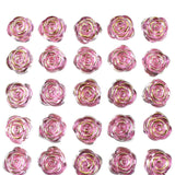 Rose Shaped Rhinestone Stickers, 9/16-Inch, 45-Count