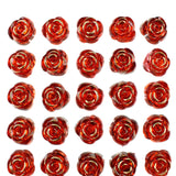 Rose Shaped Rhinestone Stickers, 9/16-Inch, 45-Count