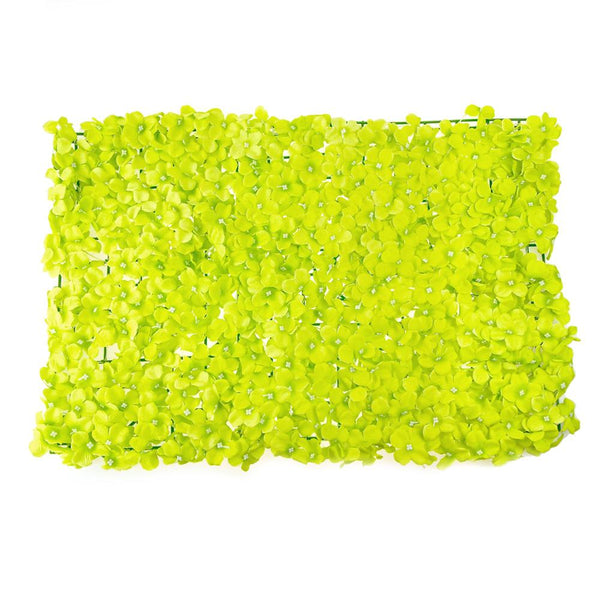 Artificial Silk Hydrangea Backdrop Mat, Green, 24-Inch