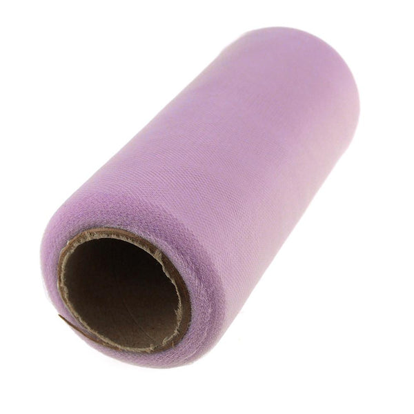 Premium American Tulle Spool Roll, Made in the USA, 6-Inch, 25 Yards, Hyacinth