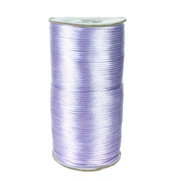 Satin Rattail Cord Chinese Knot, 1/16-Inch, 200 Yards, Iris