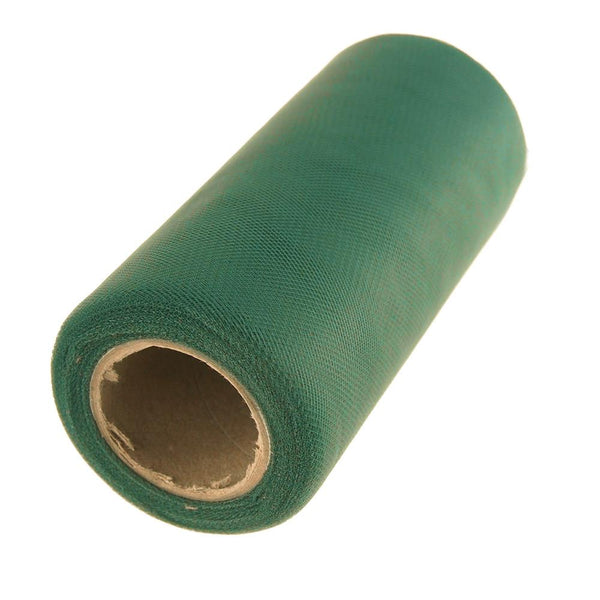 Premium American Tulle Spool Roll, Made in the USA, 6-Inch, 25 Yards, Jade