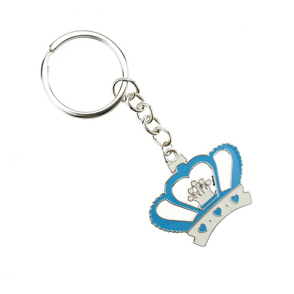 Royal Crown Baby Shower Key Chain Favor, 3-3/4-Inch, 12-Count, Blue