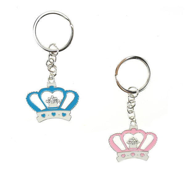 Royal Crown Baby Shower Key Chain Favor, 3-3/4-Inch, 12-Count