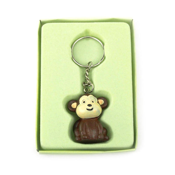 Safari Keychain Favors, 4-Inch, Baby Monkey, Brown