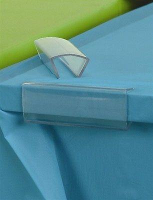Clear Table Cover Clips, 1-1/8-inch, 12-Piece, Small