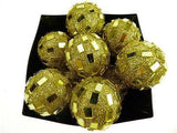 Glitter Disco Ornament Balls, 1-1/4-inch, 10-Piece