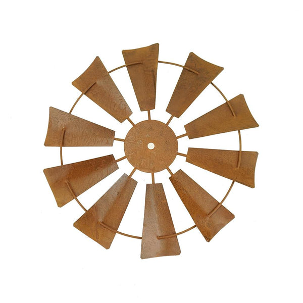 Mini Hanging Windmill Decor Accent, 12-Inch, Rust