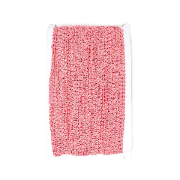 Metallic Waved Trim, Coral, 10mm, 25-Yard