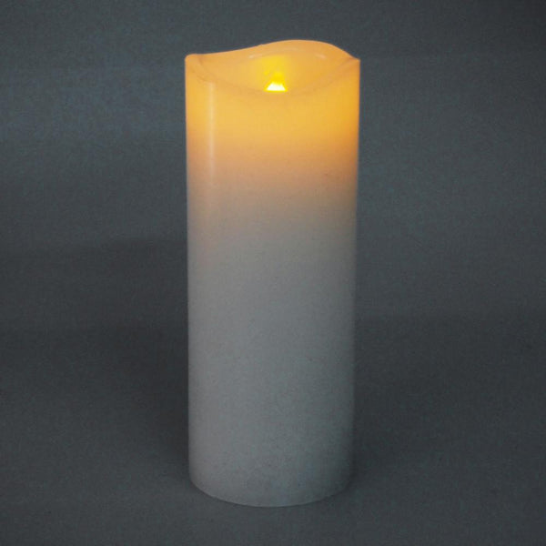 Flameless Frosted Candle LED Light, Ivory, 5-Inch x 2-Inch