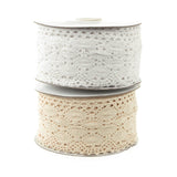 Crochet Trim Ribbon, 2-1/3-Inch, 10 Yards