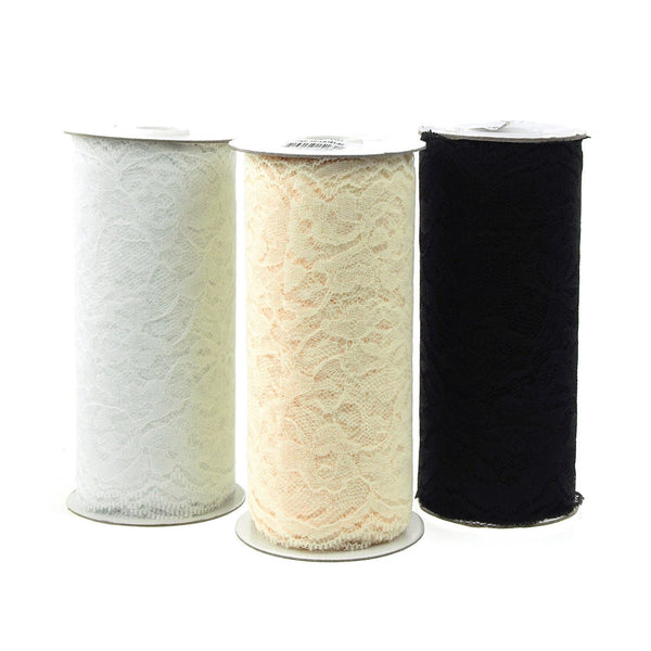 Floral Lace Roll, 5-1/2-inch, 10-yard