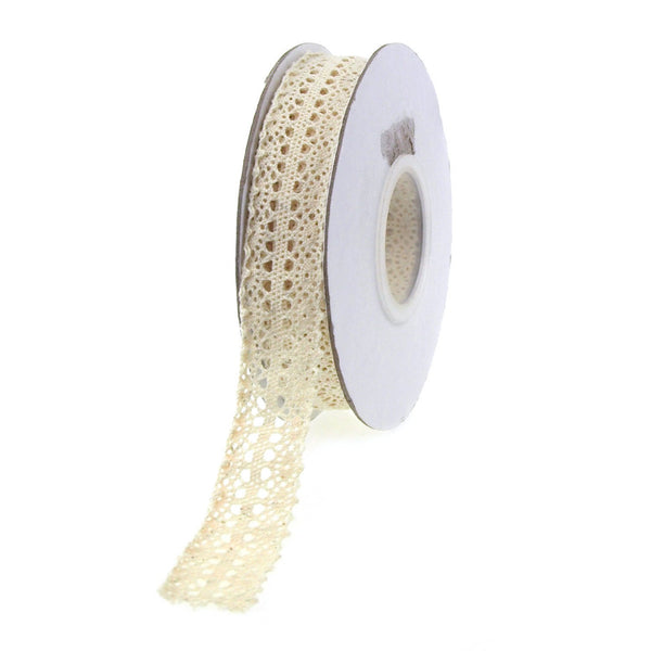 Crochet Trim Ribbon, 1-Inch, 10 Yards, Ivory