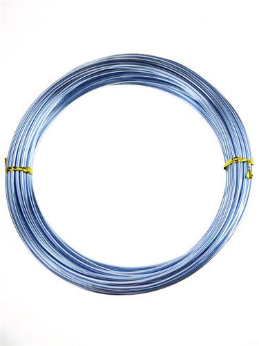 Decorative Aluminum Wire, 2mm, 13-yard, Light Blue