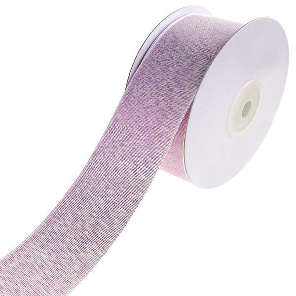 Shimmering Metallic Textured Weave Ribbon, Purple, 1-1/2-Inch, 10-Yard