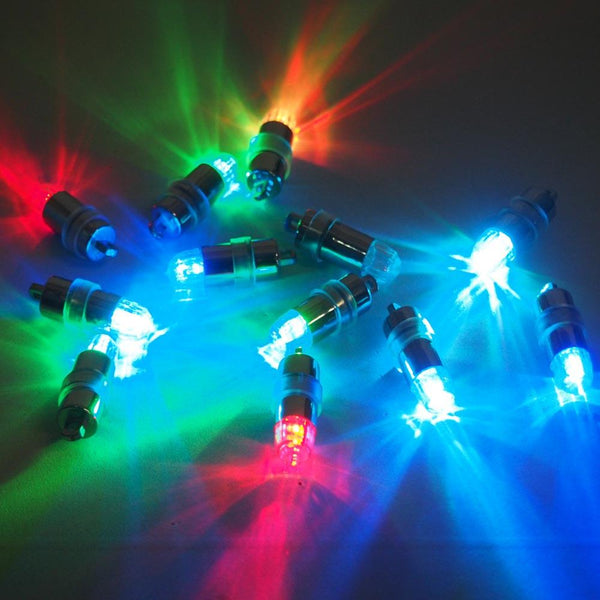 LED Balloon Multi-Color Lights, Static, 1-1/4-Inch, 12-Piece