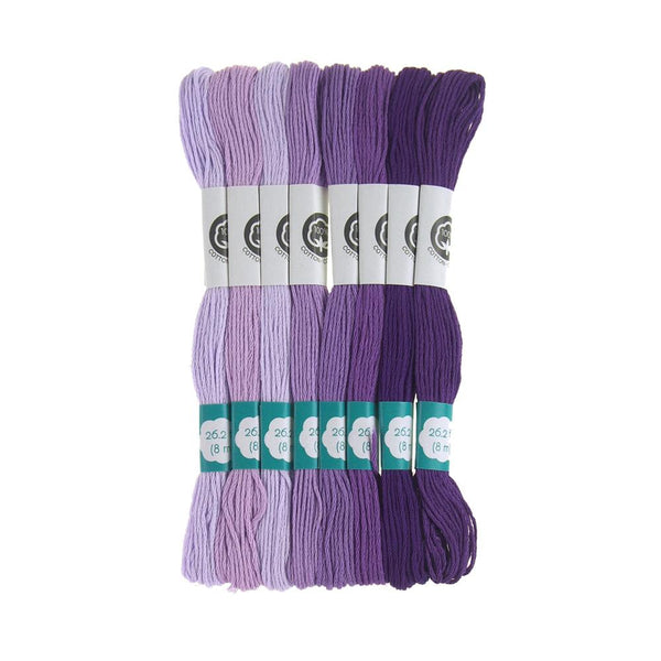 Cotton Embroidery Floss, 8.7-Yard, 8-Count, Lavender Dreams