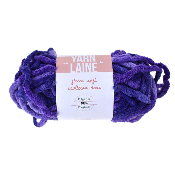 Fleece Soft Polyester Yarn Bundle, 21-Yard, Viola