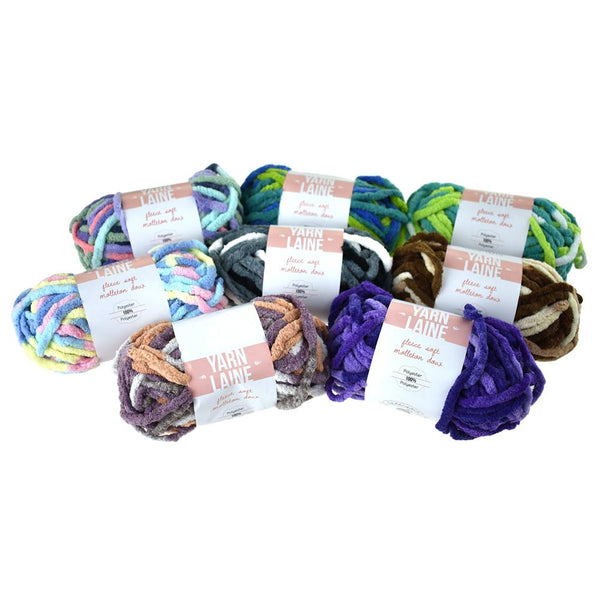 Fleece Soft Polyester Yarn Bundle, 21-Yard