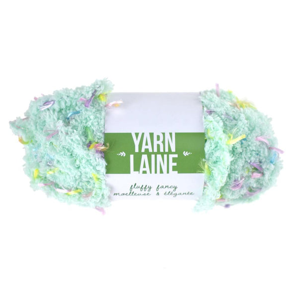 Fluffy Fancy Polyester Yarn Bundle, 27-Yard, Mint