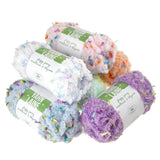 Fluffy Fancy Polyester Yarn Bundle, 27-Yard