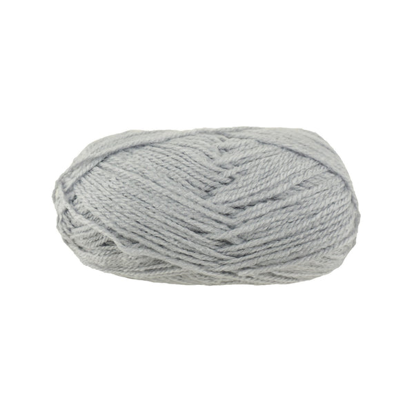 Solid Colored Acrylic Yarn Bundle, Light Grey, 115-Yard