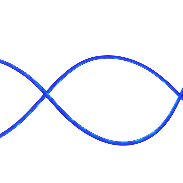 LED Flexible Silicon Neon Light, Blue, 1/2-Inch, 16-Feet