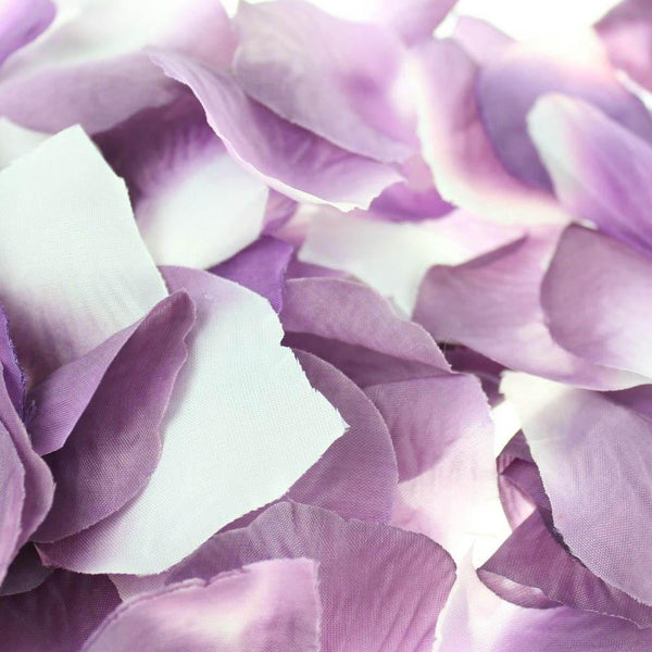 Two Tone Faux Rose Petals Table Confetti, 400-Piece, Lavender