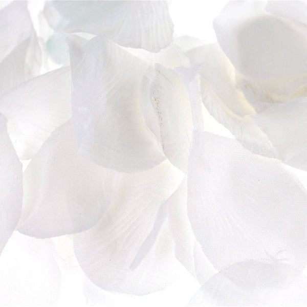 Solid Faux Rose Petals Table Confetti, 400-Piece, White