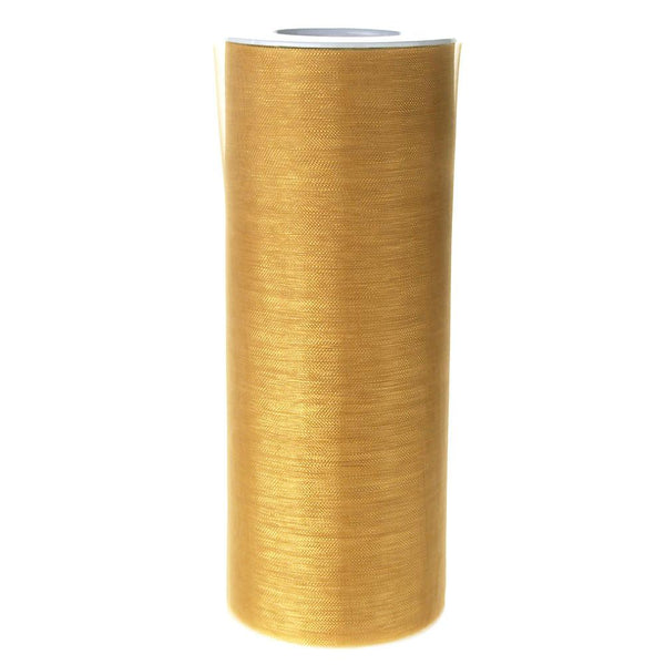 Organza Spool Roll, 6-Inch, 25 Yards, Gold