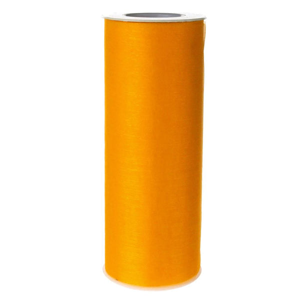Organza Spool Roll, 6-Inch, 25 Yards, Orange