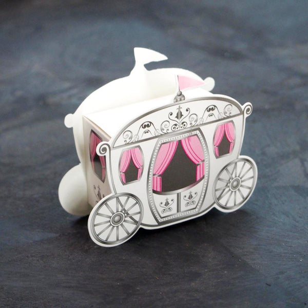Enchanted Carriage Favor Boxes, 2-Inch, 12-Piece